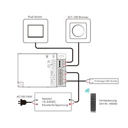"INATUS" Single colour LED control - 12-24V DC Max.20A