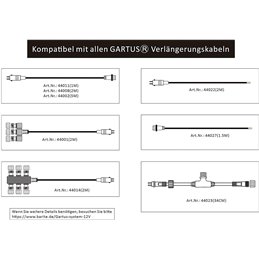 Gartus 5m extension cable 12V - outdoor use