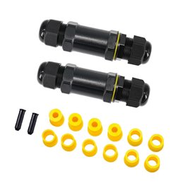 2pcs Cable Connector Waterproof IP68 Junction Box Junction Sleeve 5-pole for Ø4-14mm