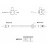 Gartus 1m extension cable 12V for outdoor use
