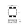 4-way cable junction box