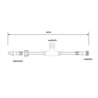 T-connector for the Gartus System IP65 34cm for outdoor use