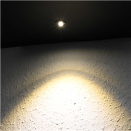 1W LED Mini Recessed Spotlight "ALDYNE" Black 3VDC 350mA 3000K