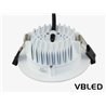 13W LED recessed luminaire Ocean II R / warm white 3000K