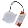 LED recessed spotlight downlight, round, white, warm white, 10W