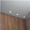 LED recessed spotlight downlight, round, white, warm white, 10W