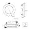 LED recessed luminaire- extra flat - 7W