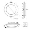 LED recessed spotlight - extra flat - 16W