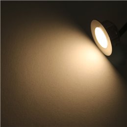 LED mini recessed bathroom luminaire "Aldonna" - 0.3W - 12V DC with 7 metre cable