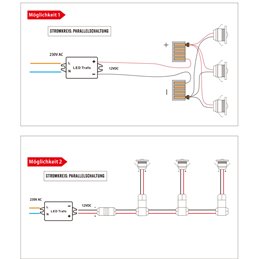 LED mini recessed bathroom luminaire "Aldonna" - 0.3W - 12V DC with 7 metre cable