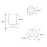 LED Mini Surface Mounted Spotlight "TINI" 1W Rotating & Swivelling