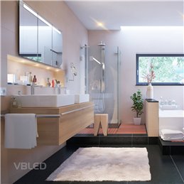 1W LED Mini Recessed Spotlight "ALDYNE" Silver - 12VDC - IP65 - 3000K