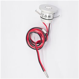 1W LED Mini Recessed Spotlight "ALDYNE" Silver - 12VDC - IP65 - 3000K
