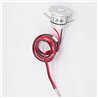 1W LED Mini Recessed Spotlight "ALDYNE" Silver - 12VDC - IP65 - 3000K