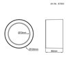 LED surface mounted luminaire in white 3K 8W
