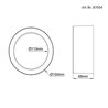 LED surface mounted luminaire in white 3K 15W