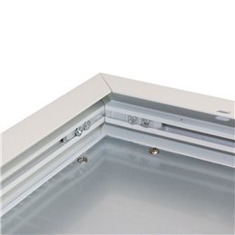 Surface-mounted frame for LED panel (62 cm x 62 cm) quick and easy assembly