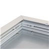 Surface-mounted frame for LED panel (62 cm x 62 cm) quick and easy assembly