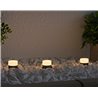 Set of 3 RGB+W LED Garden Light 1W 12V AC IP65