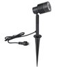 6W Garden spotlight with changeable LED bulb black 12V AC/DC 3000K warm white