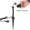 6W Garden spotlight with changeable LED bulb black 12V AC/DC 3000K warm white