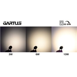 LED Garden Spotlight "Mutatio" 3000K 3-Step Dimmer 3W, 6W, 10W EZDIM