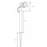 LED Outdoor Spotlight with Ground Spike - 3W-6W-10W - EZDIM - 3000K WW - 12VAC/DC