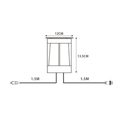 LED Ground Recessed Spotlight 12V AC with 5W LED Bulb Warm White
