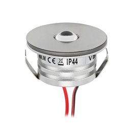 Mini spot LED encastrable 12V (ou 24V) noir IP67 3W scie 32mm