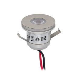 1W LED Mini Recessed Spot "ALDYNE" Sidelight Minispot - 12VDC - IP65 - 3000K