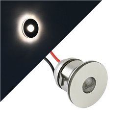 1W LED mini recessed spotlight "LATERA" side light minispot - 350mA - IP44 - 3000K
