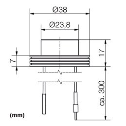 1W LED surface mounted spotlight "CYLINDRO" ceiling spot 3V 3000K