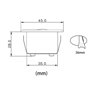 3W LED Mini Recessed Spot - "OCULOS" Minispot - 12V DC - IP44 - 3000K - Swivel - Black