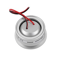 Fisheye 3W LED Spotlight 3000K 12VDC Swivel Silver