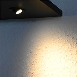 Fisheye 3W LED Spotlight 3000K 12VDC Swivel black