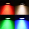 3W RGBW LED recessed spotlight "TITUS" 12VDC black with input and output cable connection