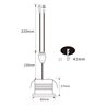 3W RGBW LED recessed spotlight "TITUS" 12VDC black with input and output cable connection