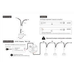 RGB+WW Illuminant LED Modules 12VDC -3000K 7W