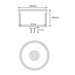 12V RGB+WW Illuminant LED Modules incl. Remote - MR16/GU5.3 -3000K 7W