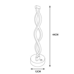 "Sydney" LED Bedside Lamp Touch Dimmable 3000K 12W