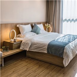 Decorative LED Table Lamp Ring Shape Dimmable 15W 3000K Aluminum, Silver