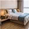 Decorative LED Table Lamp Ring Shape Dimmable 15W 3000K Aluminum, Silver