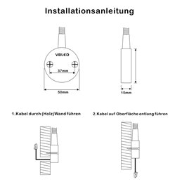 Set of 1 LED wall lamp-3W - 40cm gooseneck - DIMMABLE