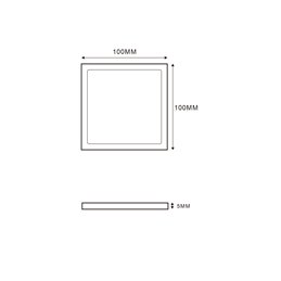 Mini LED panel under cabinet light 12VDC / 3,5W / 100x100x5mm