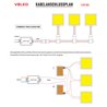 Mini LED panel under cabinet light 12VDC / 3,5W / 100x100x5mm