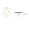 G4 LED pin base bulb / 3 LEDs - 12V AC/DC - Warm white - 1W