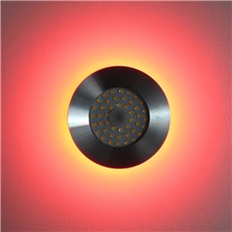 6W RGB+WW 12V DC LED Recessed Lights with Input and Output Cable Connection