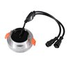 6W RGB+WW 12V DC LED Recessed Lights with Input and Output Cable Connection