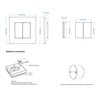 "Inatus" wireless dimming switch, convenient dimming without installation.