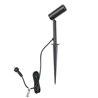 1,5W LED Garden Spotlight black LED changeable Illuminant 12VAC/DC Warm white 3000K